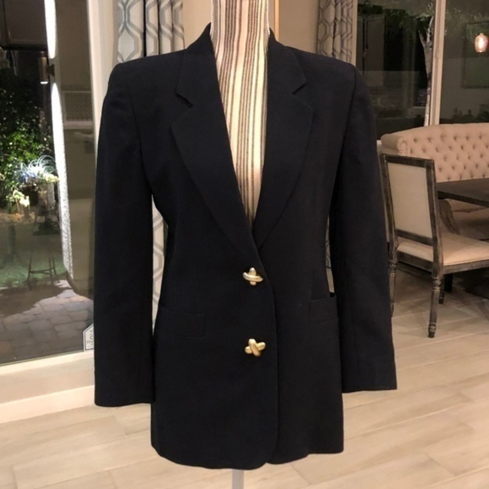 Valerie Stevens Petites Navy Blazer